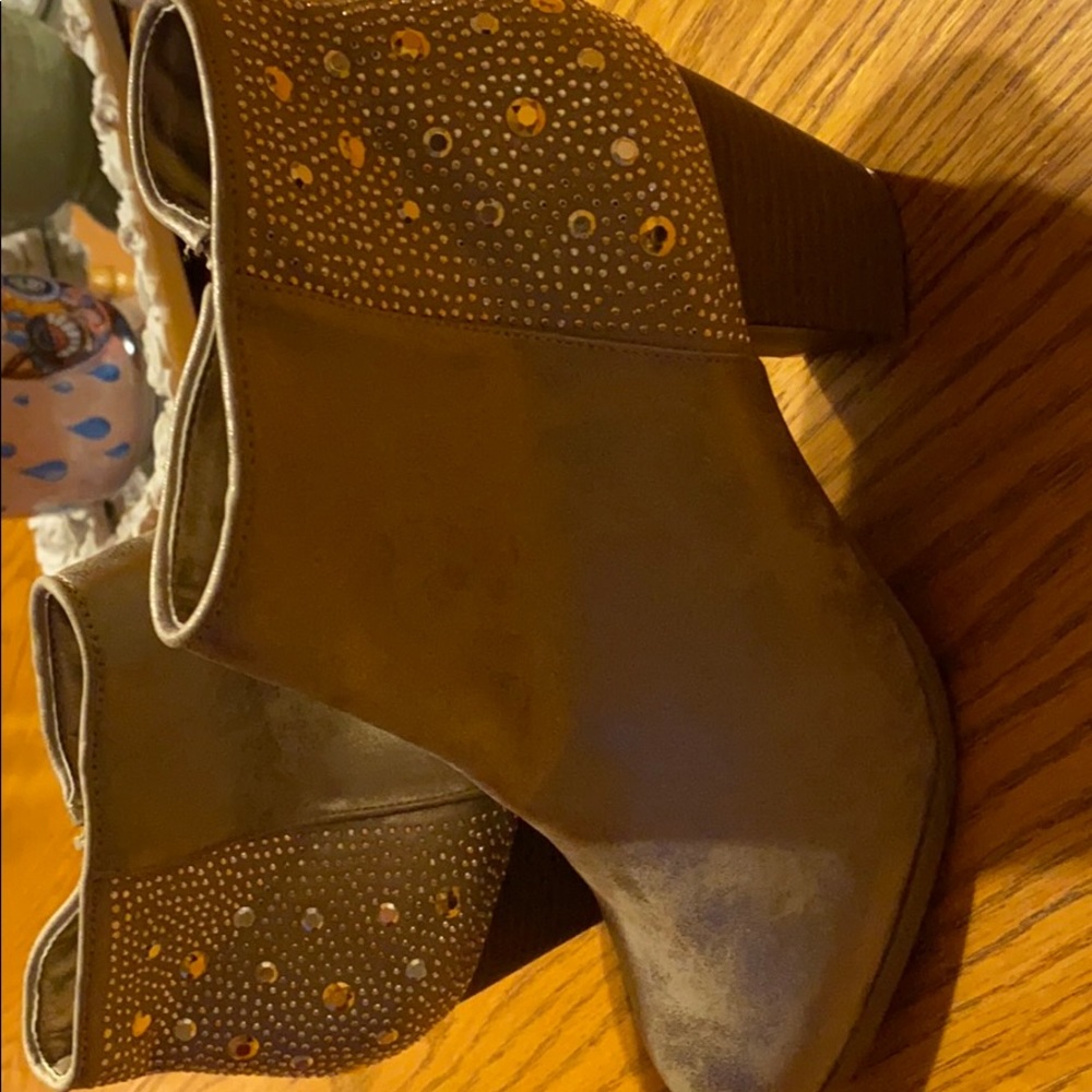 Style and Co. fun rhinestone ankle boots